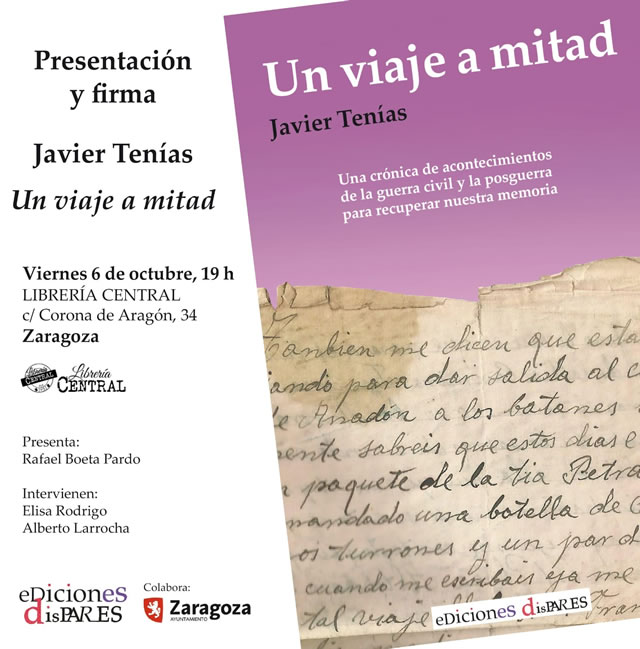 Javier Tenías presenta 'Un viaje a mitad'